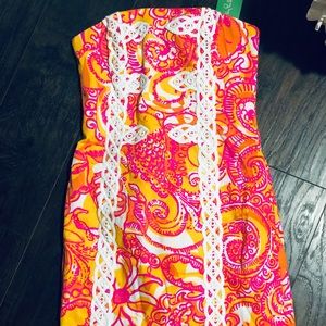 Sea and be seen Lilly Pulitzer strapless Dress